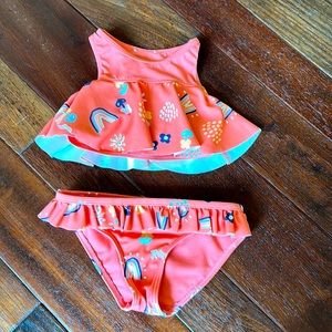 Roxy size 4 kids swim set